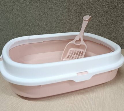 0195 Papa&Mama Pet Лоток с совком для кошачьего туалета 40х33х10,5 см