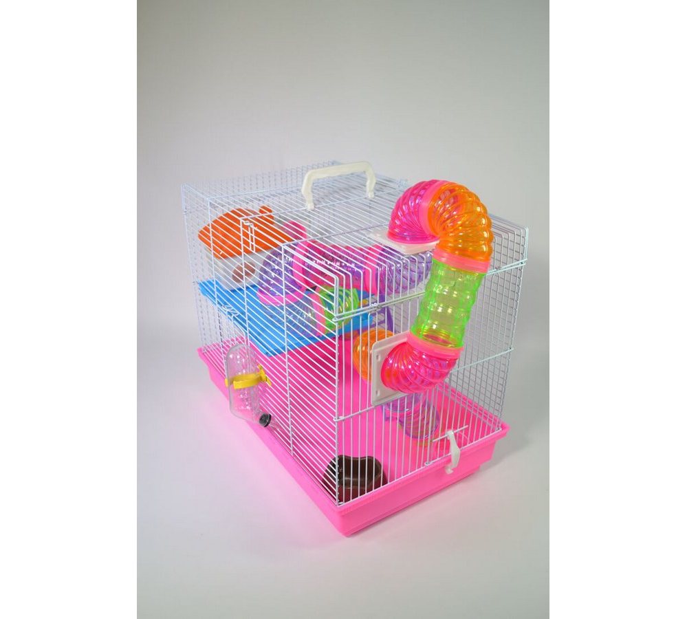 930B Papa&Mama Pet Клетка для хомяка (Домик, колесо, миска, поилка, туннель) (47смх30смx38см) 930B Papa&Mama Pet Клетка для хомяка (Домик, колесо, миска, поилка, туннель) (47смх30смx38см) — изображение 1
