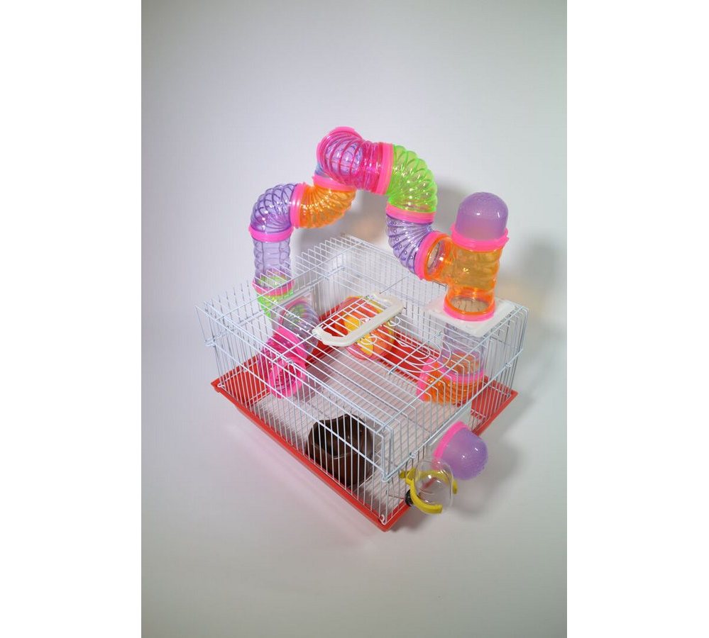 951B Papa&Mama Pet Клетка для хомяка (Колесо, поилка, туннель) (35смх28смx23см) 951B Papa&Mama Pet Клетка для хомяка (Колесо, поилка, туннель) (35смх28смx23см) — изображение 1
