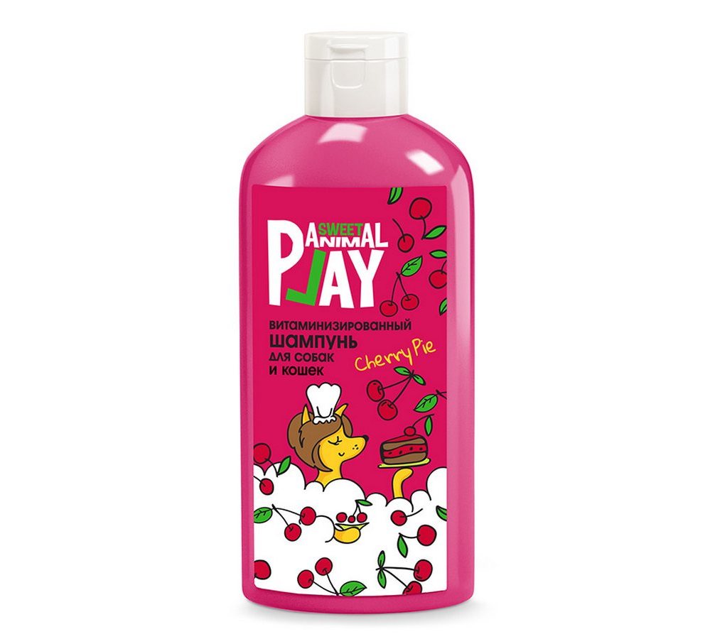 AP05-00950 Animal Play Sweet Шампунь Вишневый пай Витаминизированный для собак и кошек 300мл AP05-00950 Animal Play Sweet Шампунь Вишневый пай Витаминизированный для собак и кошек 300мл — изображение 1