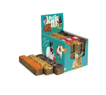 Little One Палочка из луговых трав с топпингом, ассорти(морковь, календула, роза),85г