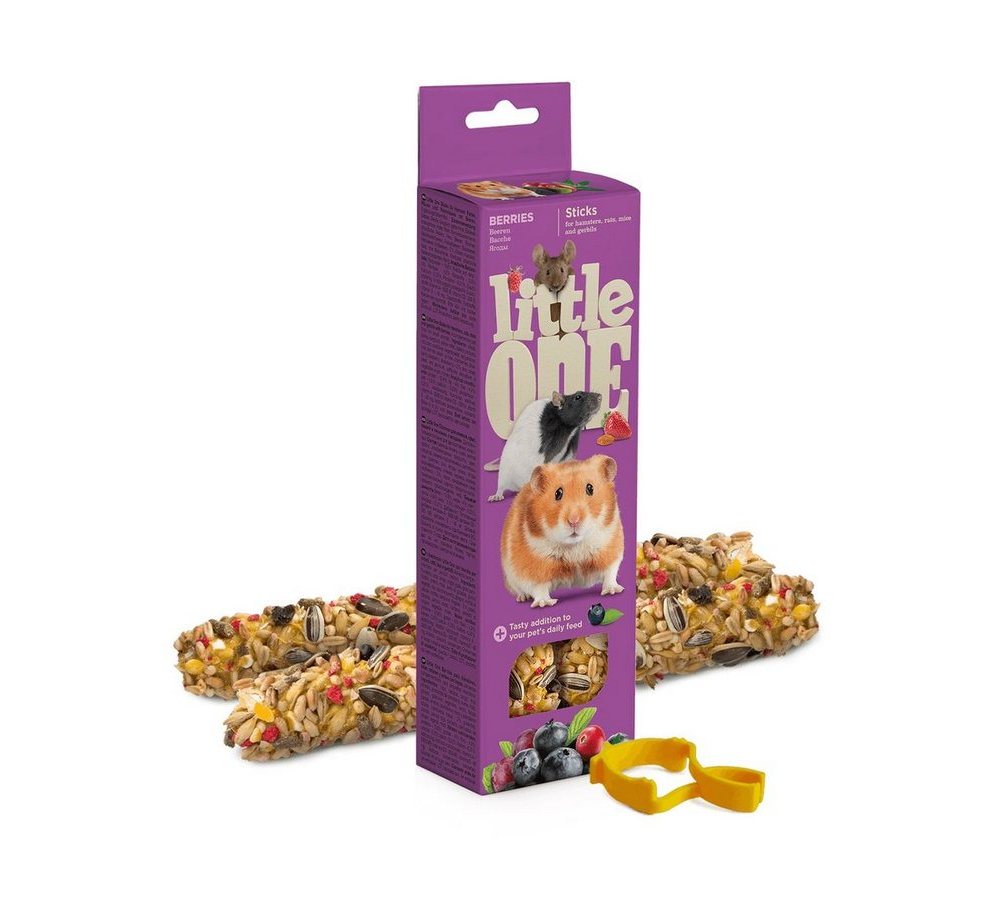 Little One Палочки для хомяков, крыс, мышей и песчанок с ягодами, 2х60г Little One Палочки для хомяков, крыс, мышей и песчанок с ягодами, 2х60г - Image 1