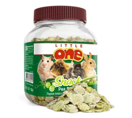 Little One Плющеный горох. Лакомство для всех видов грызунов  , банка, 230 г