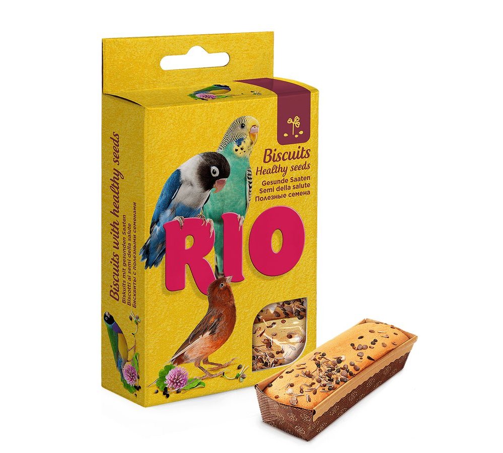 RIO Бисквиты для птиц с полезными семенами, 5*7 г RIO Бисквиты для птиц с полезными семенами, 5*7 г — изображение 1