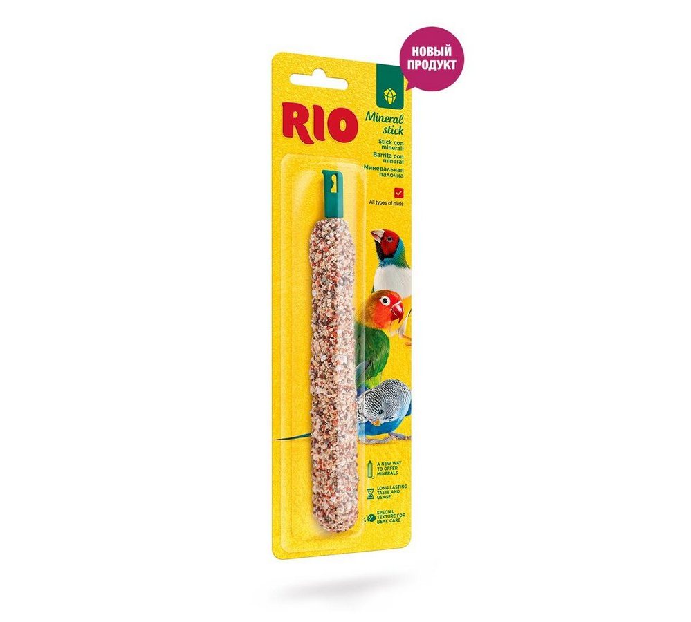 RIO Минеральная палочка для всех видов птиц, 1 шт RIO Минеральная палочка для всех видов птиц, 1 шт — изображение 1