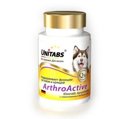 U201 UT ArthroActive с Q10 для собак, 100 таб.