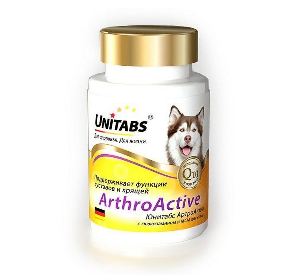 U201 UT ArthroActive с Q10 для собак, 100 таб. U201 UT ArthroActive с Q10 для собак, 100 таб. - Image 1