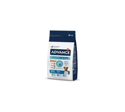 Advance 1,5кг Mini Adult Сухой корм для взрослых собак малых пород от 8 месяцев с курицей и рисом