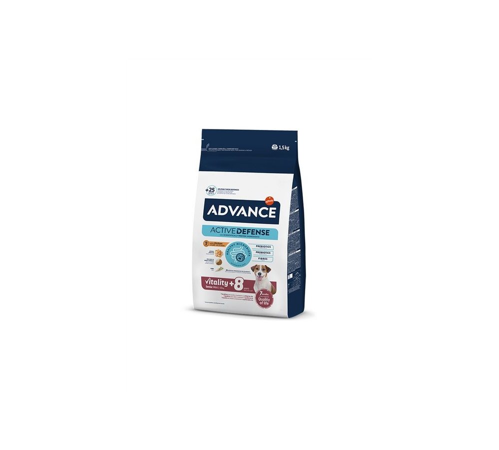 Advance 1,5кг Mini SENIOR Сухой корм для собак мал пор старше 8 лет Advance 1,5кг Mini SENIOR Сухой корм для собак мал пор старше 8 лет - Image 1