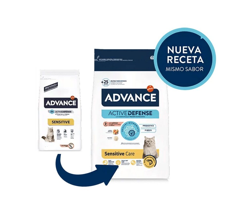 Advance 10 кг Adult Sensitive Сухой корм для кошек с чувствительным пищеварением, лосось и рис Advance 10 кг Adult Sensitive Сухой корм для кошек с чувствительным пищеварением, лосось и рис - Image 1
