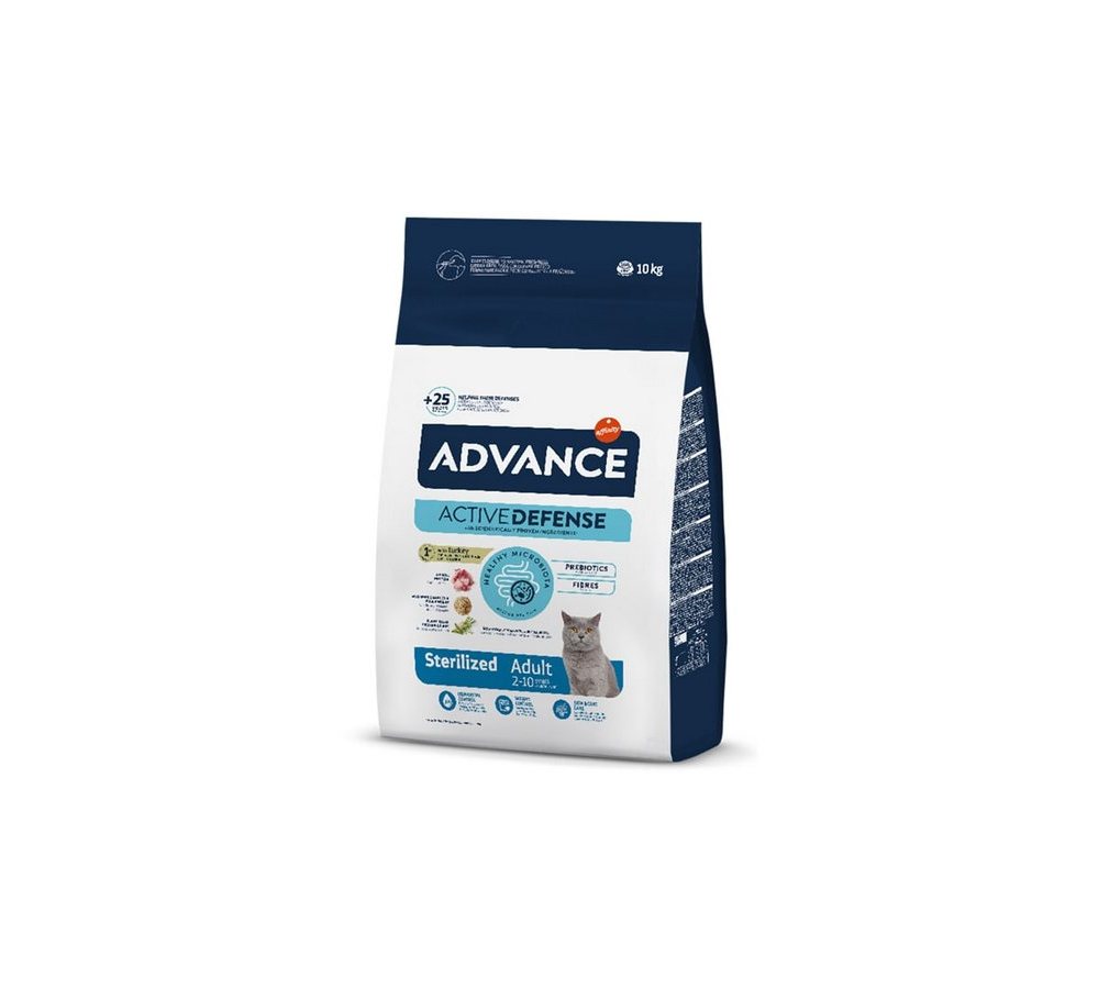 Advance 10 кг Sterilized Сухой корм для стерилизованных кошек и кастрированных котов с индейкой Advance 10 кг Sterilized Сухой корм для стерилизованных кошек и кастрированных котов с индейкой - Image 1