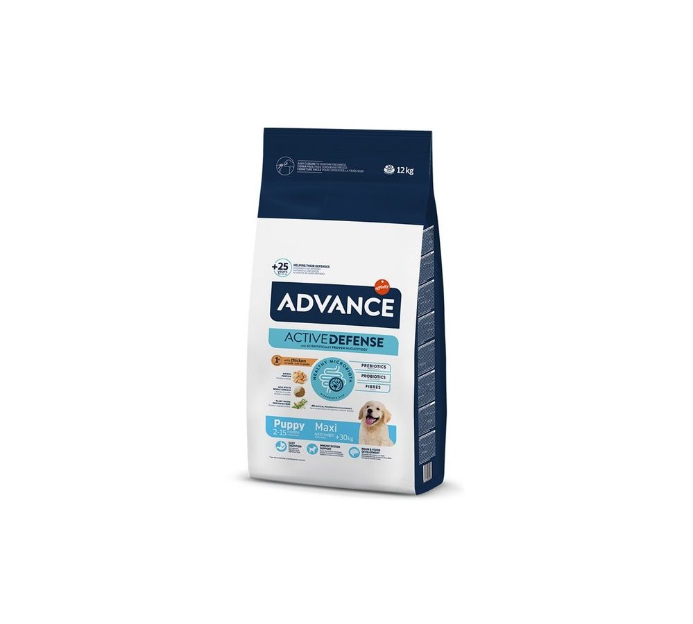 Advance 12кг Puppy Protect Maxi Сухой корм для щенков крупных пород от 2 до 12 мес с курицей и рисом Advance 12кг Puppy Protect Maxi Сухой корм для щенков крупных пород от 2 до 12 мес с курицей и рисом - Image 1