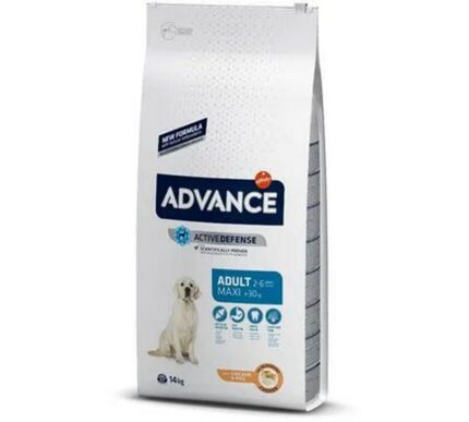 Advance 14кг Сухой корм для взрослых собак  крупных пород , с курицей и рисом