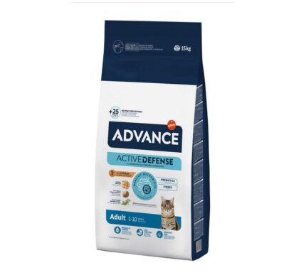 Advance 15 кг Adult Сухой корм для взрослых кошек с курицей и рисом
