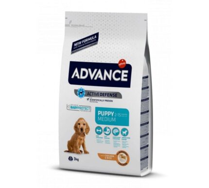 Advance 3,0кг Puppy Protect Medium Сухой корм для щенков средних пород с курицей и рисом