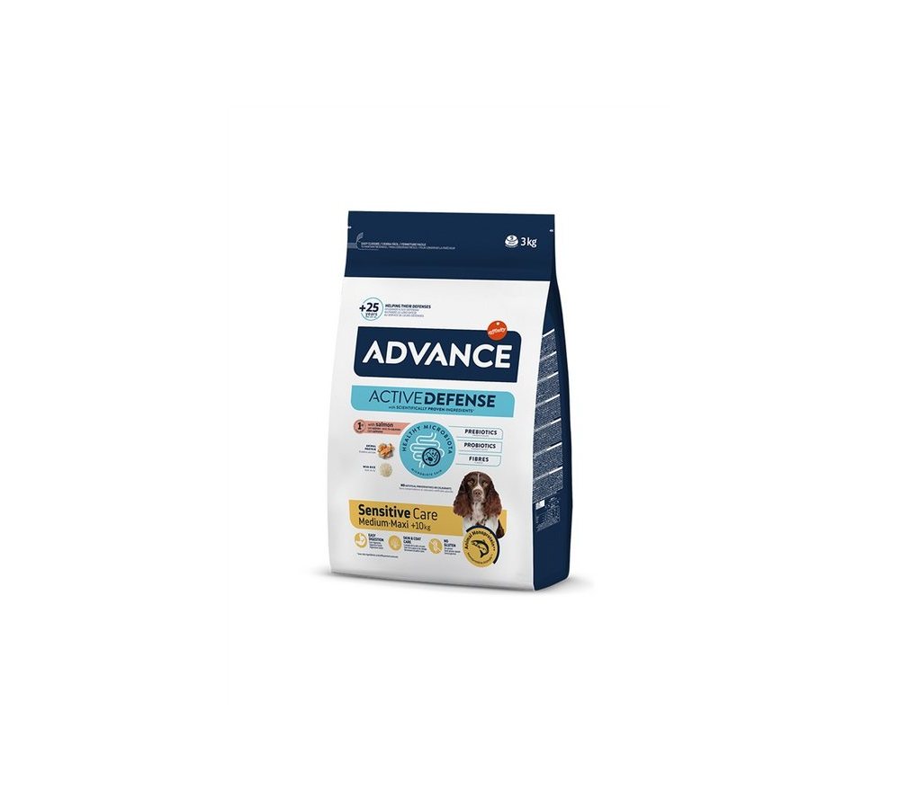 Advance 3,0кг Sensitive Сухой корм для средних и крупн.собак с чувств.пищевар., лосось и рис Advance 3,0кг Sensitive Сухой корм для средних и крупн.собак с чувств.пищевар., лосось и рис — изображение 1