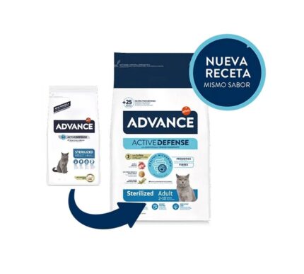 Advance 3,0кг Sterilized Сухой корм для стерилизованных кошек и кастрированных котов с индейкой