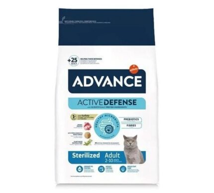 Advance 6,0кг Sterilized Сухой корм для стерилизованных кошек и кастрированных котов с индейкой