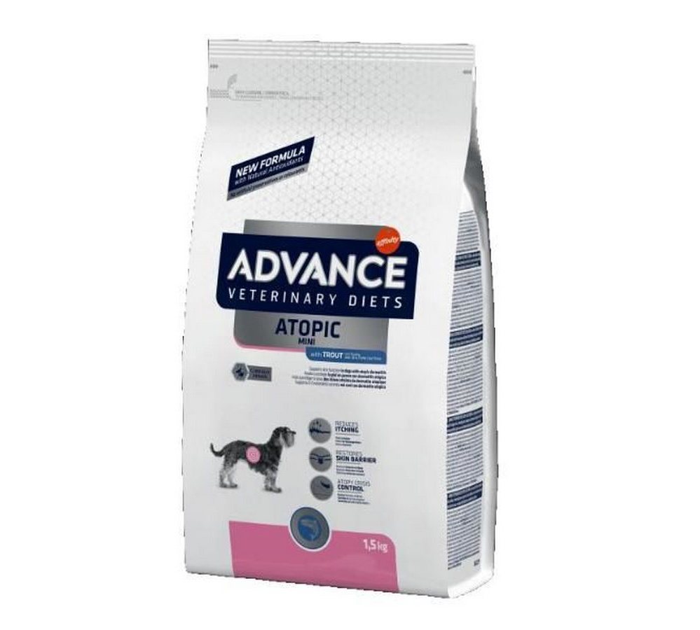 Advance VetDiet 1,5кг ATOPIC Сухой корм для собак малых пород при дерматозах и аллергиях, форель Advance VetDiet 1,5кг ATOPIC Сухой корм для собак малых пород при дерматозах и аллергиях, форель - Image 1