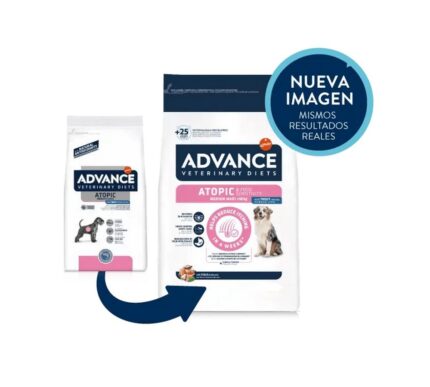 Advance VetDiet 12 кг ATOPIC Сухой корм для собак при дерматозах и аллергиях, форель