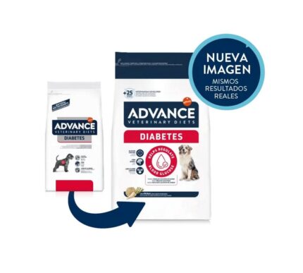 Advance VetDiet 3,0кг DIABETES Сухой корм для собак больных диабетом, колитом, запор и проблем. ЖКТ