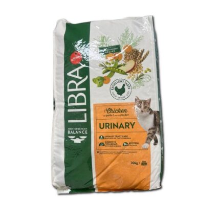 LIBRA CAT 10,0кг URINARY Корм сухой для кошек при мочекаменной болезни с курицей