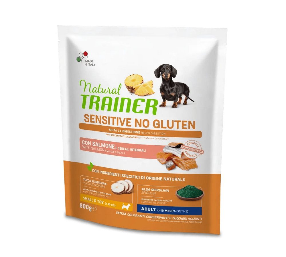 NT 0,8кг Sensitive SM&T Корм сух. для собак мелких и миниат.пород NO GLUTEN с чувств пищев с юккой NT 0,8кг Sensitive SM&T Корм сух. для собак мелких и миниат.пород NO GLUTEN с чувств пищев с юккой — изображение 1