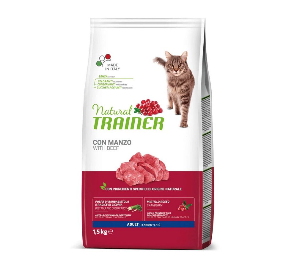 NT 1,5кг Cat Adult Корм сухой для кошек с говядиной NT 1,5кг Cat Adult Корм сухой для кошек с говядиной — изображение 1