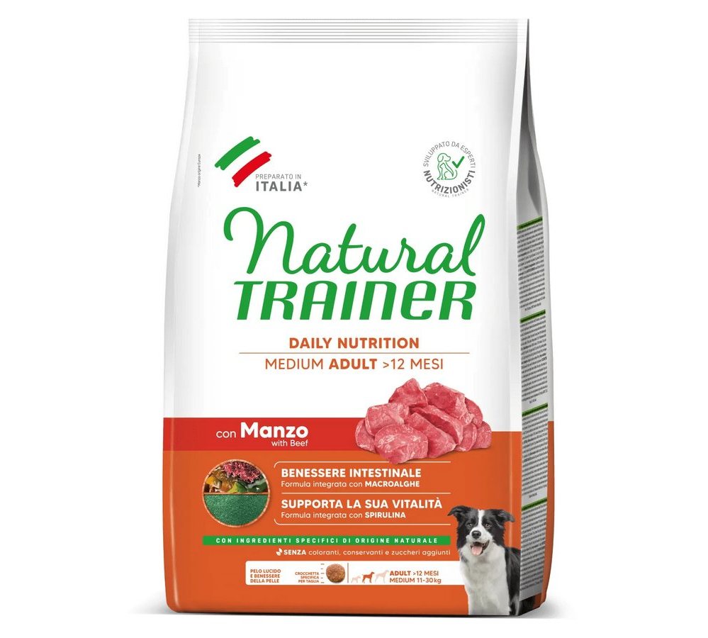 NT 12 кг Medium Adult Корм сухой для собак средних пород с говядиной цикорием и спирулиной NT 12 кг Medium Adult Корм сухой для собак средних пород с говядиной цикорием и спирулиной - Image 1