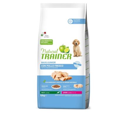 NT 12,0кг Maxi Junior Корм сухой для щенков крупных пород от 8 до 24 месяцев из свежей курицы