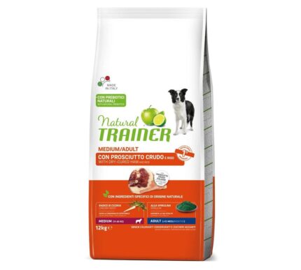 NT 12,0кг Medium Adult Корм сухой для собак средних пород с сыровялен ветчиной, рисом