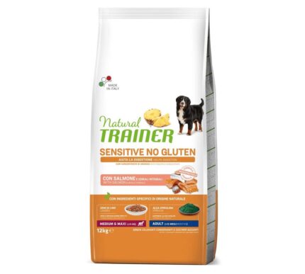 NT 12,0кг Sensitive Medium&Maxi Adult Корм сух.для соб.средн. пор. NO GLUTEN с чувств пищев., лосось