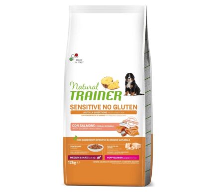 NT 12,0кг Sensitive Puppy&Jun M/MКорм сухой  для щенков средн. пор. NO GLUTEN с чувств пищев, лосось