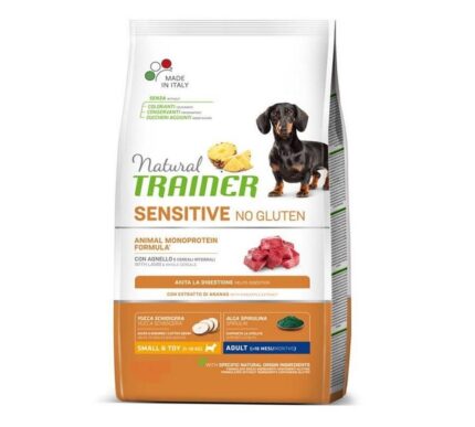 NT 2,0кг Sensitive SM&T Корм сух. для собак мелких и миниат.пород NO GLUTEN с чувств пищев, ягнен.