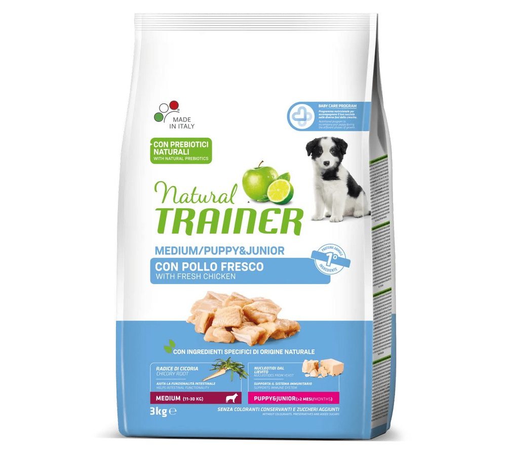NT 3,0кг Medium Puppy and Junior Корм сухой для щенков средних пород из свежей курицей NT 3,0кг Medium Puppy and Junior Корм сухой для щенков средних пород из свежей курицей — изображение 1