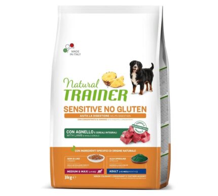 NT 3,0кг Sensitive Medium&Maxi Adult Корм сух.для соб.средн. пор. NO GLUTEN с чувств пищев., ягненок