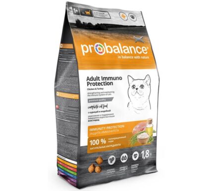 ProBalance 1,8 кг Immuno Protectiion Корм сухой для кошек, курица/индейка