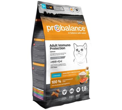 ProBalance 1,8 кг Immuno Protectiion Корм сухой для кошек, лосось