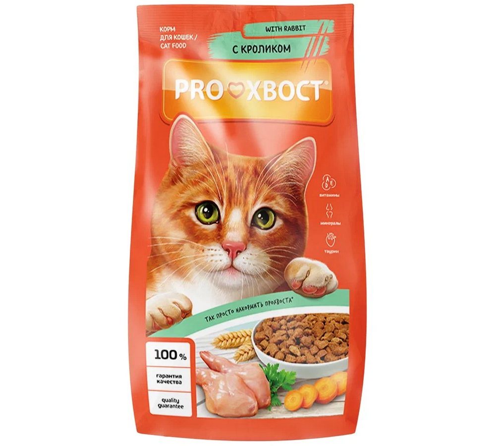 Корм д/кош PROхвост 0,8кг Кролик Корм д/кош PROхвост 0,8кг Кролик — изображение 1