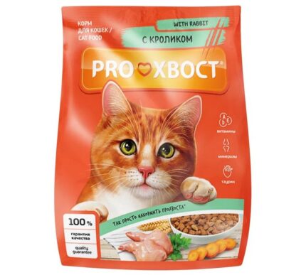 Корм д/кош PROхвост 350гр Кролик
