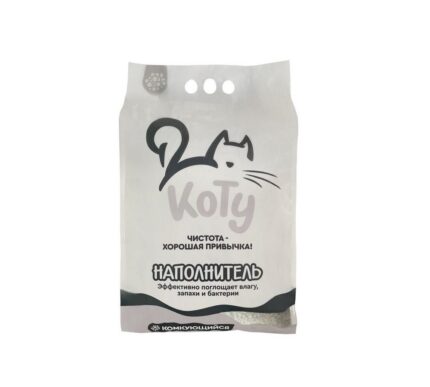 КОТУ наполнитель комкующийся 7,5 кг, 9,2 л.
