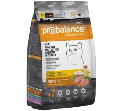 ProBalance 1,8 кг Immuno Protectiion Корм сухой для кошек, курица/индейка (АЗ)