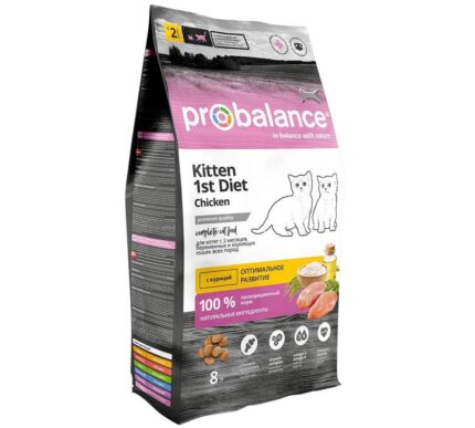 ProBalance 8 кг 1 st Diet  корм сух д/котят, цыпленок