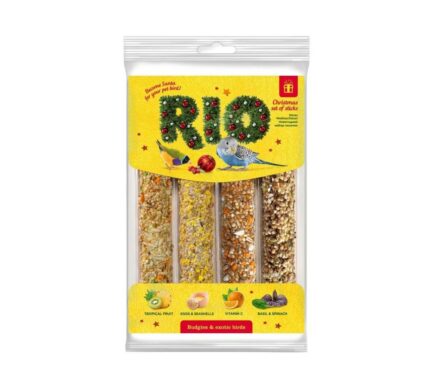 RIO Новогодний набор палочек для волнистых попугайчиков и экзотов, 4х45 г